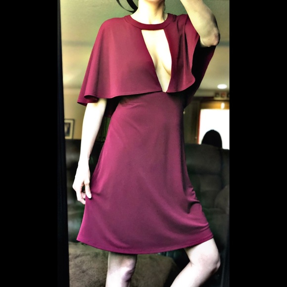 ABS Allen Schwartz Dresses & Skirts - ABS By Allen Schwartz V Front Cape Dress Sz 8 NWT